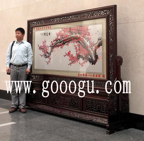 南通大學(xué)百年校慶，圖片館屏風(fēng)，刺繡屏風(fēng)，蘇繡屏風(fēng)，雙面繡屏風(fēng)，校慶屏風(fēng)