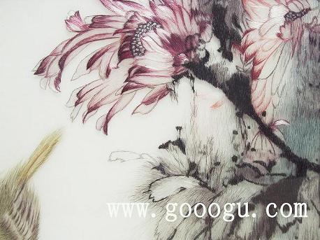 蘇繡精品畫，臥室居家裝飾畫，手工刺繡高檔畫