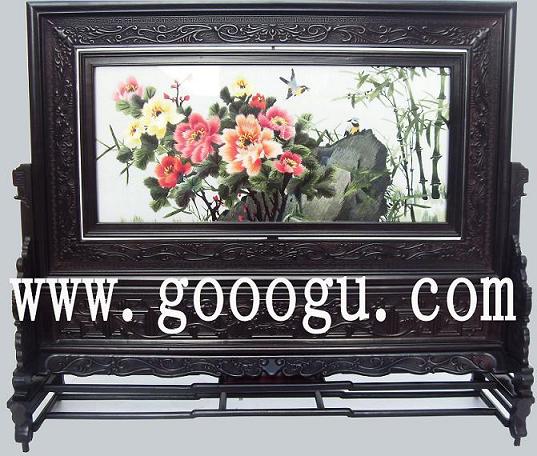 蘇州刺繡精品圖案，蘇繡欣賞，春色滿園刺繡畫