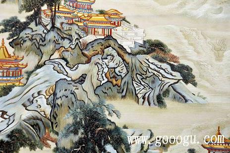 山水繡品,蘇州純手工繡品,高檔山水擺件