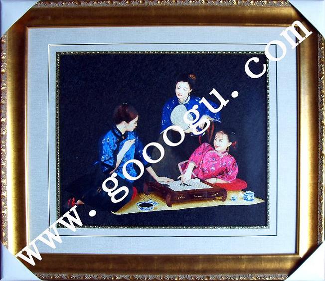 手工刺繡工藝品 亂針繡 刺繡裝飾畫